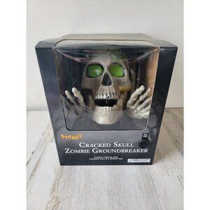 Spirit Halloween NEW cracked skull zombie ground‎ breaker unique prop